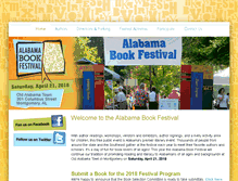 Tablet Screenshot of alabamabookfestival.org